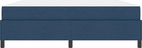 vidaXL Κρεβάτι με ελατήρια Μπλε 180 x 200 cm ύφασμα