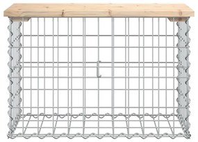 vidaXL Παγκάκι Κήπου Συρματοκιβώτιο 63x31,5x42 εκ. Μασίφ Ξύλο Πεύκου