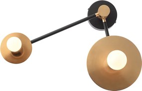 Απλίκα Τοίχου Aca Clock OD742W74BR Satin Brass