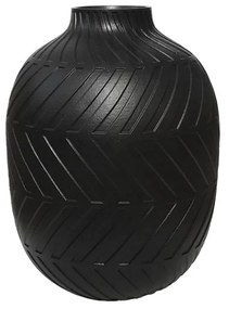 MarHome FIBERGLASS ΒΑΖΟ ΜΑΥΡΟ ΜΑΤ / ΑΝΑΓΛΥΦΟ ΜΟΤΙΒΟ - Φ34x45cm 1/ΚΙΒ 06-94714