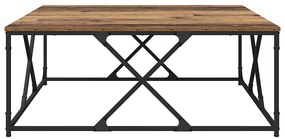 vidaXL Τραπεζάκι σαλονιού Παλιό Ξύλο 100 x 100 x 40 cm