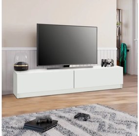 Έπιπλο τηλεόρασης Ahenk Megapap από μελαμίνη λευκό 160x31,3x32,9εκ. GP042-0175,1-GP042-0175,1-Λευκό GP042-0175,1