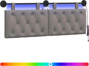 vidaXL Κεφαλάρι κρεβατιού κρεμαστό Taupe Ύφασμα