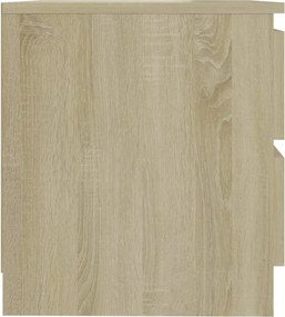 vidaXL Κομοδίνο Sonoma Δρυς 50 x 39 x 43,5 εκ. από Επεξ. Ξύλο