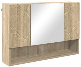vidaXL Σετ Επίπλων Μπάνιου με ράφι 4 pcs Sonoma Δρυς 30 x 35 x 192 εκ.