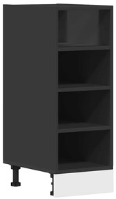 vidaXL Ντουλάπι Δαπέδου Riga Μαύρο 30x44,5x81,5 εκ. Μοριοσανίδα