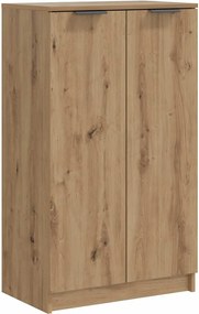 vidaXL Παπουτσοθήκη Αρτισιανή Δρυς 59x35x100,5 εκ. Επεξ. Ξύλο
