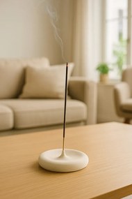 Stewehome Μοντέρνο διακοσμητικό θυμιατό Λευκό 10x10 cm