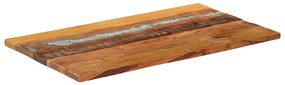vidaXL Επιφάνεια Τραπεζιού Ορθ. 60x100 εκ 25-27 χιλ Μασίφ Ανακ. Ξύλο