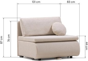 Πολυθρόνα - Κρεβάτι Boucle-Kafe