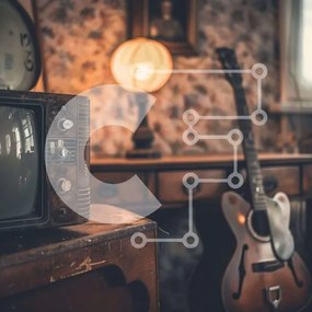 Intra Συλλεκτικό Ξύλινο Παζλ Plywood 4mm - Vintage διακόσμηση δωματίου Σε Ξύλινο Κουτί - Διαστάσεις Puzzle: 10x10 cm – 25 κομμάτια