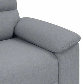 vidaXL Καθίσμα Σαλονιού Ανοιχτό γκρι 100 cm Ύφασμα