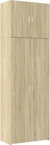 vidaXL Ντουλάπι Sonoma Δρυς 80x42,5x249 εκ. από Επεξεργασμένο Ξύλο