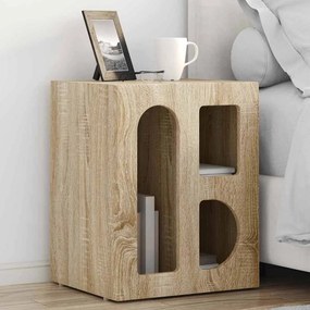 vidaXL Κομοδίνο ELST 2 τμχ. Δρύς Sonoma 40 x 35 x 50 εκ.