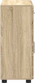 vidaXL Πλαϊνό γραφείο με ράφι FLORIN Δρύς Sonoma 88,5 x 30,5 x 73 εκ