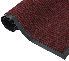vidaXL Πατάκι Εισόδου Ριγέ Κόκκινο 60 x 80 εκ.