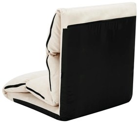 Καρέκλα Δαπέδου Πτυσσόμενη Κρεμ από Μικροΐνες 325263