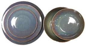 Σερβίτσιο Πιάτα Φαγητού (Σετ 20Τμχ) 47.200.40 Emerald Green Cryspo Trio 20 τμχ Πορσελάνη