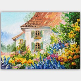 Πίνακας Καμβάς 441HPE2407 100x70cm Multi Wallity Οριζόντιοι Ξύλο, Καμβάς