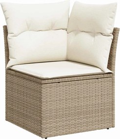 vidaXL Σετ Καναπέ Κήπου 12 pcs Μπεζ συνθετικό ρατάν