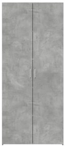 vidaXL Ντουλάπι Γκρι Σκυροδέματος 80x42,5x185 εκ. Επεξεργασμένο Ξύλο