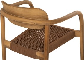 ΠΟΛΥΘΡΟΝΑ OSLO HM9636.01 ΞΥΛΟ TEAK ΦΥΣΙΚΟ &amp; ΣΧΟΙΝΙ--B’ΔΙΑΛΟΓΗΣ 55x54x80Y εκ.