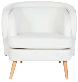 Κάθισμα DKD Home Decor Λευκό Φυσικό Ξύλο 91 x 80 x 78 cm