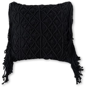 Decorative pillow S Line 43cm X 43cm τετράγωνο κροσσέ SS87-0071