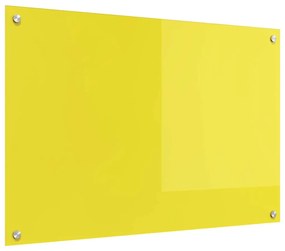 vidaXL Πλακάκι Κουζίνας Κίτρινο 90x60x0,6 εκ Σκληρυμένο Γυαλί