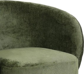 Πολυθρόνα περιστρεφόμενη Kreslo ύφασμα σε χακί απόχρωση 78x81x77εκ 78x81x77 εκ.