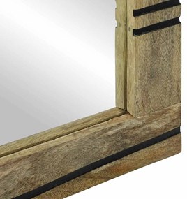 vidaXL Καθρέφτης Μπάνιου με καθρέφτη Καφέ 50 x 2.5 x 70 εκ
