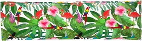vidaXL Μαξιλάρι Floral Πολύχρωμο 140 x 40 x 8 εκ. Ύφασμα Όξφορντ