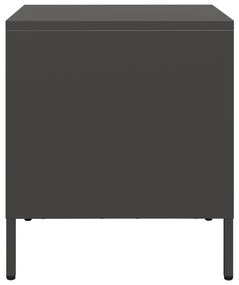 vidaXL Κομοδίνα 2 τεμ. Μαύρο 35x39x43,5 εκ. από Χάλυβα