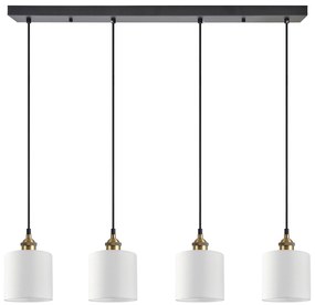 SE21-BR-10-4BL-SH1 MAGNUM BRONZE White Shade Pendant+