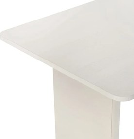 Τραπέζι Linza Megapap χρώμα λευκό 180x90x75εκ.
