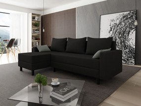 Γωνιακός καναπές Brick-Mauro