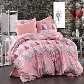 Παπλωματοθήκη Geometrical 331 Pink-Salmon DimCol Single 100% Cotton Flannel