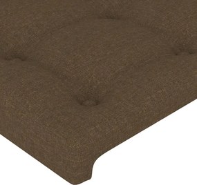 vidaXL Κεφαλάρια Σκ. Καφέ 160x5x78/88 εκ. Ύφασμα