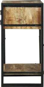 vidaXL End Table Καφέ 40 x 40 x 80 cm Στερεό ξύλο μάνγκο