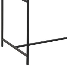 Τραπέζι μπαρ Oakland H164, 105x60x120cm, Ινοσανίδες μέσης πυκνότητας, Μέταλλο, Μαύρο, Άγρια δρυς