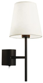 Φωτιστικό Τοίχου-Απλίκα Sonia 4229201 Black Viokef Metal, Fabric