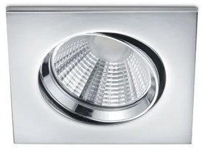 Χωνευτό Σποτ Φωτιστικό Οροφής LED 5,5W Τετράγωνο Περιστρεφόμενο ΙΡ23 Dimmable 36 Μοίρες Pamir Trio Lighting-650410106-Χρώμιο 650410106