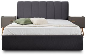 Επενδυμένο Κρεβάτι New York-Anthraki-110 x 200-Ξύλα Ελάτου
