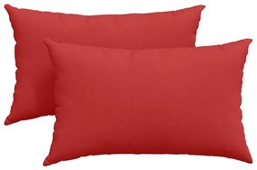 vidaXL Μαξιλάρι Καναπέ 2 pcs Κόκκινο 50 x 30 cm ύφασμα