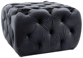 PUF SOPHIA VELVET CZARNY BLUVEL 19 DIOMMI-80-3093