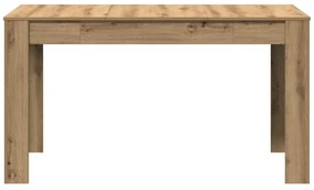 vidaXL Τραπεζαρία Τεχνίτης Δρυς 140 x 74,5 x 76 εκ. Επεξεργασμένο Ξύλο