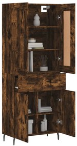 vidaXL Ντουλάπι Καπνιστή Δρυς 69,5x34x180 εκ. από Επεξεργασμένο Ξύλο