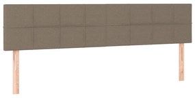 Κρεβάτι Boxspring με Στρώμα Taupe 120x190 εκ. Υφασμάτινο 3270359