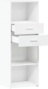 vidaXL Ντουλάπι Λευκό 45x42,5x124 εκ. από Επεξεργασμένο Ξύλο