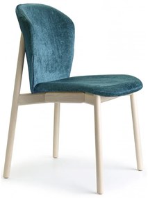 17009 Natural finn art.2891 ξύλινη καρέκλα Σε πολλούς χρωματισμούς 49x54x79(46)cm Ξύλο - Ύφασμα